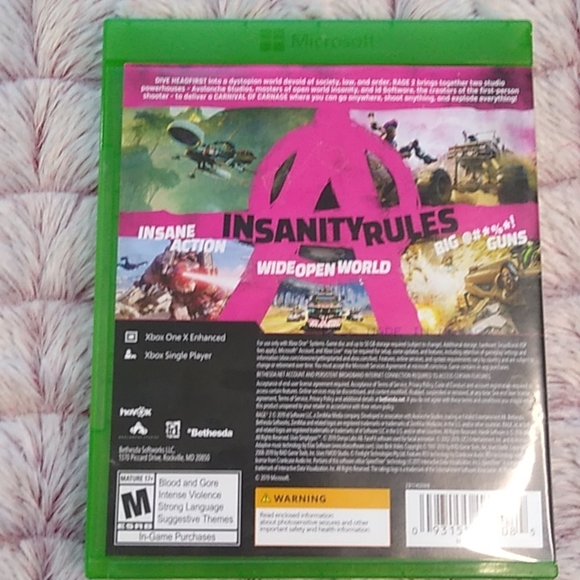 XBOX ONE Rage Video Game - Picture 2 of 11